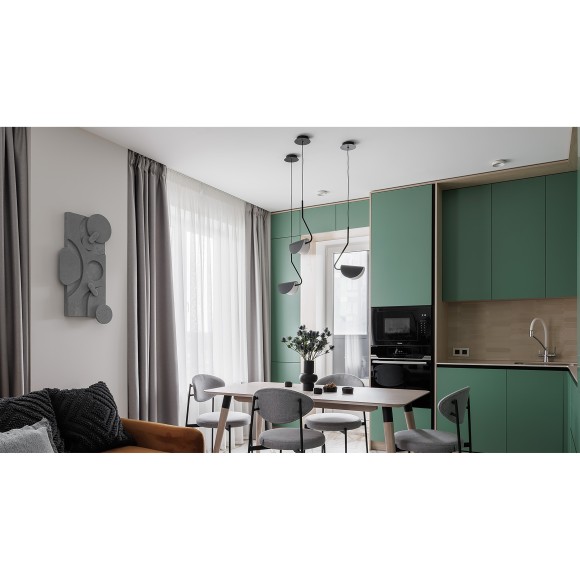 Подвесной светильник с 1 плафоном Maytoni MOD126PL-01B Mollis под лампу 1xG9 28W