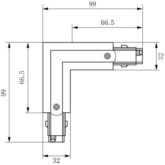 Соединитель Accessorises TRA005CL-31B-L Соединитель Accessorises TRA005CL-31B-L