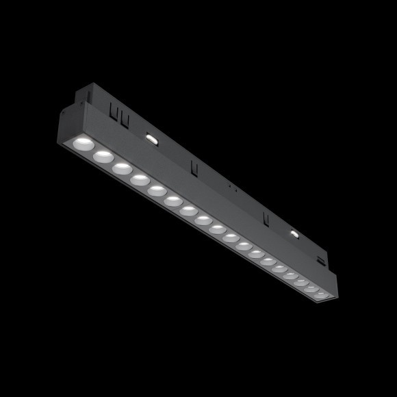 TR031-2-18W4K-B Трековый магнитный светодиодный светильник Maytoni Exility CRI90+ 4000К 1350Лм 36° 18Вт