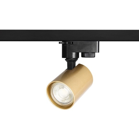 Однофазный двужильный трековый светильник Crystallux CLT 0.31 001 60 BL-GO под сменную лампу GU10 Однофазный двужильный трековый светильник Crystallux CLT 0.31 001 60 BL-GO под сменную лампу GU10