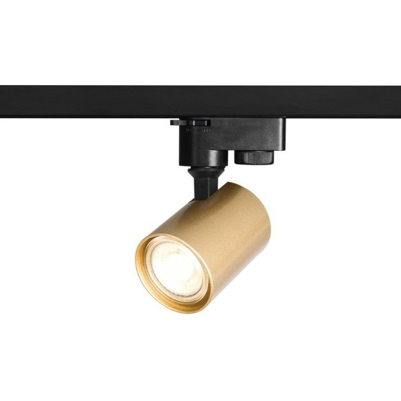 Однофазный двужильный трековый светильник Crystallux CLT 0.31 001 60 BL-GO под сменную лампу GU10 Однофазный двужильный трековый светильник Crystallux CLT 0.31 001 60 BL-GO под сменную лампу GU10