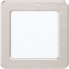 99167 Светодиодный встраиваемый светильник FUEVA 5, 5,5W (LED), 117х117, ET26, 650lm, 3000K, сталь, никель