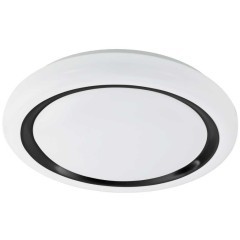 900335 Настенно-потолочный светильник CAPASSO, LED 22,8W, 2500lm, H65, ?480, сталь, белый/пластик, белый, черный