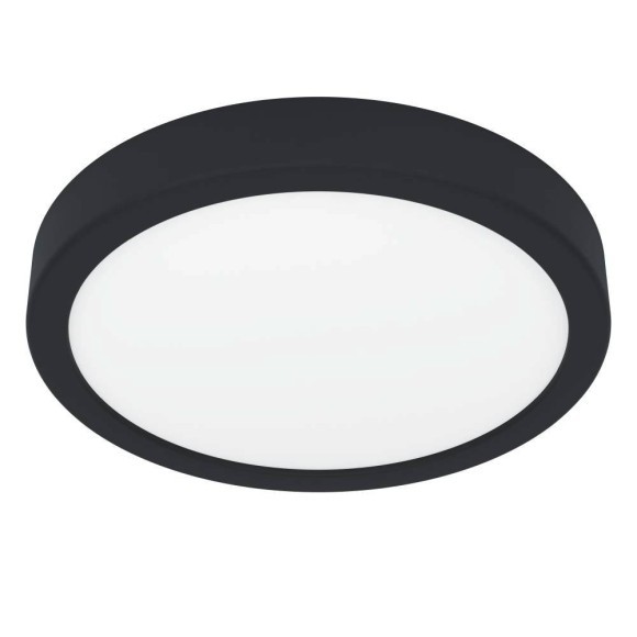 900653 Накладной светильник FUEVA 5, 17W (LED), 3000K, IP44, ?210, сталь, черный / пластик, белый