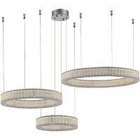 SL6008.113.03 Люстра подвесная ST-Luce Хром/Хром LED 3*95W 3000K LATOZZO