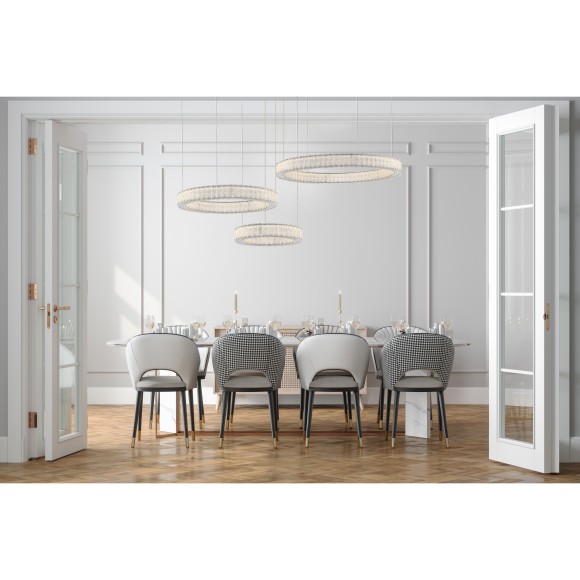 SL6008.113.03 Люстра подвесная ST-Luce Хром/Хром LED 3*95W 3000K LATOZZO