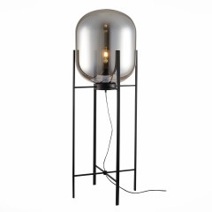 SL1050.725.01 Торшер ST-Luce Черный/Дымчатый E27 1*40W (из 2-х коробок) BURASCA SL1050.725.01 Торшер ST-Luce Черный/Дымчатый E27 1*40W (из 2-х коробок) BURASCA