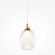 Латунный подвесной светильник с прозрачным плафоном с лампой Е14 Maytoni Aura MOD016PL-01BS1