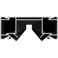 ST1047.439.02 Профиль для монтажа 48 под натяж. потолок ST-Luce Черный L3000мм (Заглуш внеш 2 в ком) SKYLINE 48+