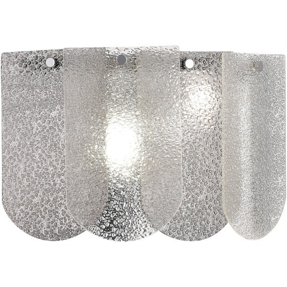 SLE1125-101-02 Светильник настенный Хром/Прозрачно-Дымчатый E14 2*40W ERZO