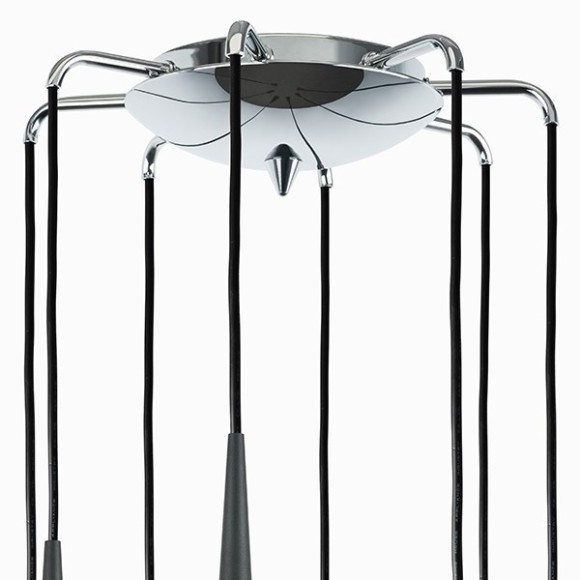 Длинный подвесной светильник Lightstar 807087 Punto под лампы 8xG9 200W