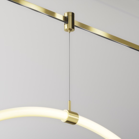 Коннектор с тросовым подвесом Tau в шинопровод Maytoni Flarity латунь TRA154SW-1BS