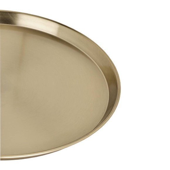 427027 FORLEYET Декоративная тарелка, сталь, цвет латунь, H25, Ø405