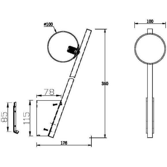 Настенный светильник (бра) Maytoni MOD175WL-01B Настенный светильник (бра) Maytoni MOD175WL-01B