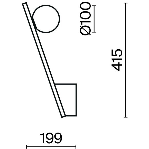 Настенный светильник (бра) Maytoni MOD175WL-01B Настенный светильник (бра) Maytoni MOD175WL-01B