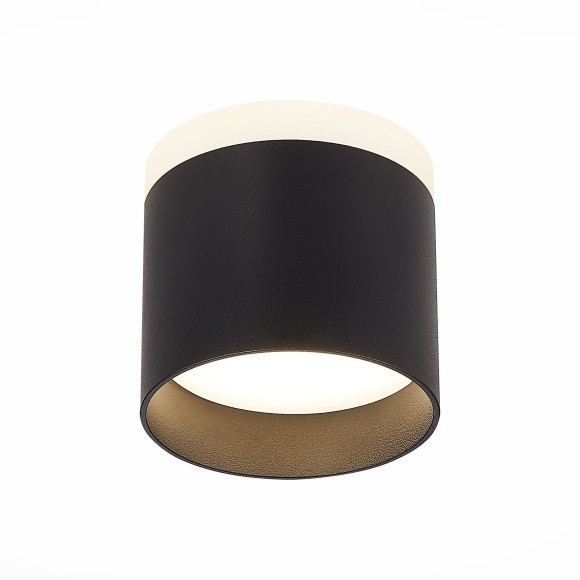 ST102.442.09 Светильник потолочный Черный LED 1*9W 4000K 702Lm Ra80 120° IP20 D79xH75 170-240V Накладные светильники