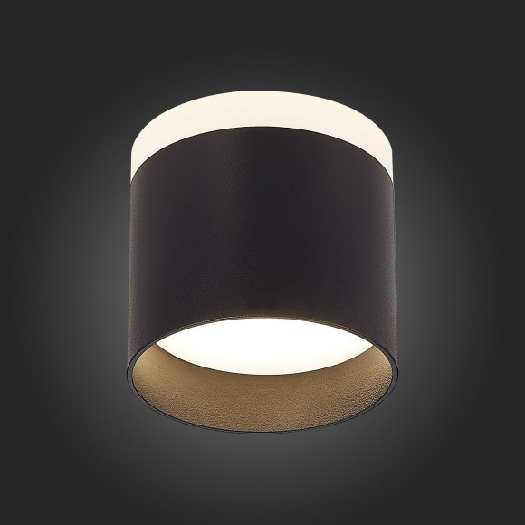 ST102.442.09 Светильник потолочный Черный LED 1*9W 4000K 702Lm Ra80 120° IP20 D79xH75 170-240V Накладные светильники