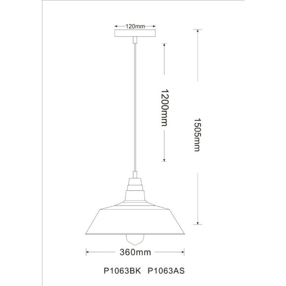 Подвесной светильник с 1 плафоном Lumion 3677/1 STIG под лампу 1xE27 60W