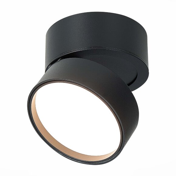 ST651.432.14 Светильник потолочный поворотный Черный LED 1*14W 3000K 1 100Lm Ra90 120° IP20 D105xH8 Накладные светильники