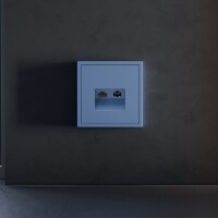 Накладка для розетки TV+RJ45 кат. 6, S70 (деним)