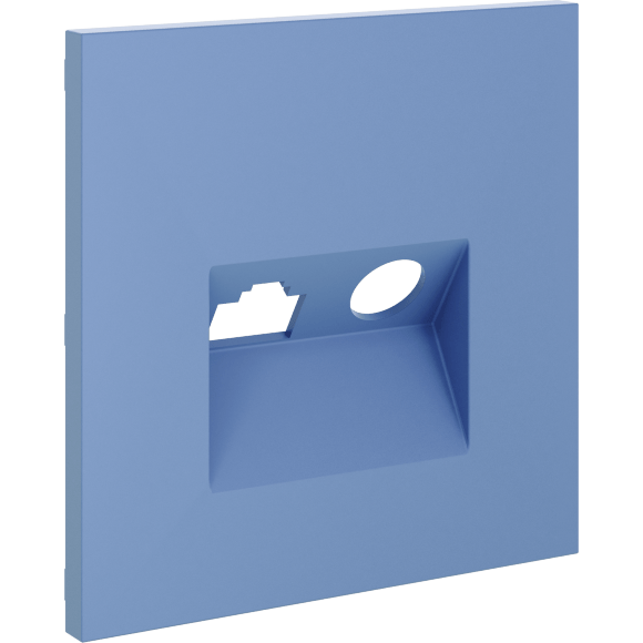 Накладка для розетки TV+RJ45 кат. 6, S70 (деним)