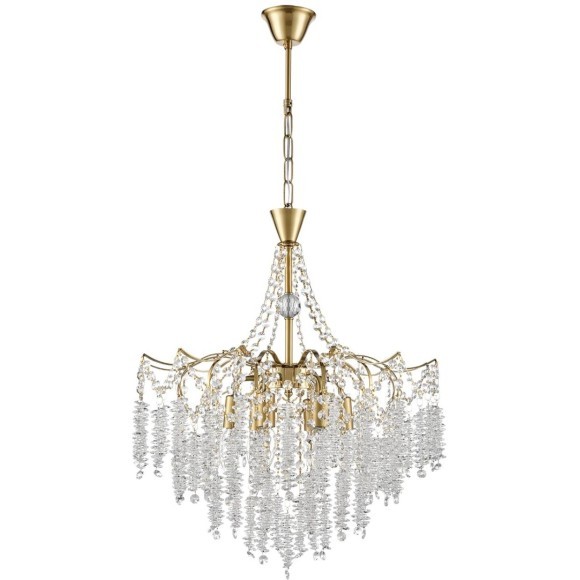 8243/6 CLASSI латунь, металл Люстра подвесная E14 6*40W 220V KRISTINA 8243/6 CLASSI латунь, металл Люстра подвесная E14 6*40W 220V KRISTINA