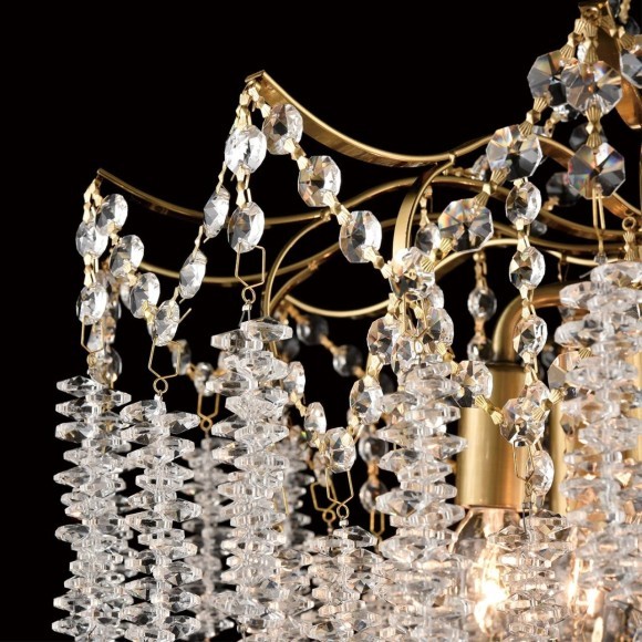 8243/6 CLASSI латунь, металл Люстра подвесная E14 6*40W 220V KRISTINA 8243/6 CLASSI латунь, металл Люстра подвесная E14 6*40W 220V KRISTINA