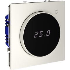 Терморегулятор электронный VOLTUM S70 с индикацией и датчиком, для теплого пола, (хлопок)