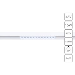 A4634PL-1WH Трековый магнитный светодиодный светильник Arte Lamp Linea 2.0 CRI90+ 4000К 1100Лм 24° 15Вт