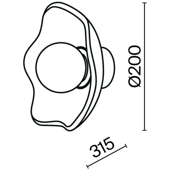 Настенный светильник (бра) Maytoni MOD207WL-01BS Настенный светильник (бра) Maytoni MOD207WL-01BS