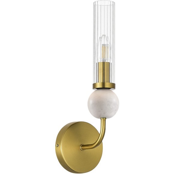 SL1244.301.01 Светильник настенный ST-Luce латунь/прозрачный E14 1*40W MEDEA