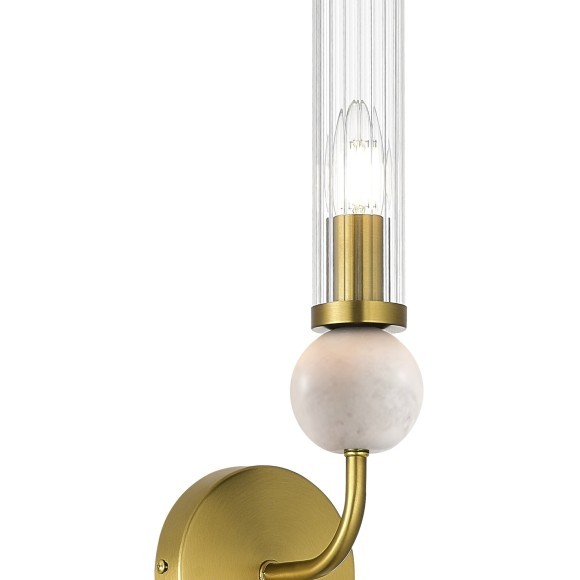 SL1244.301.01 Светильник настенный ST-Luce латунь/прозрачный E14 1*40W MEDEA