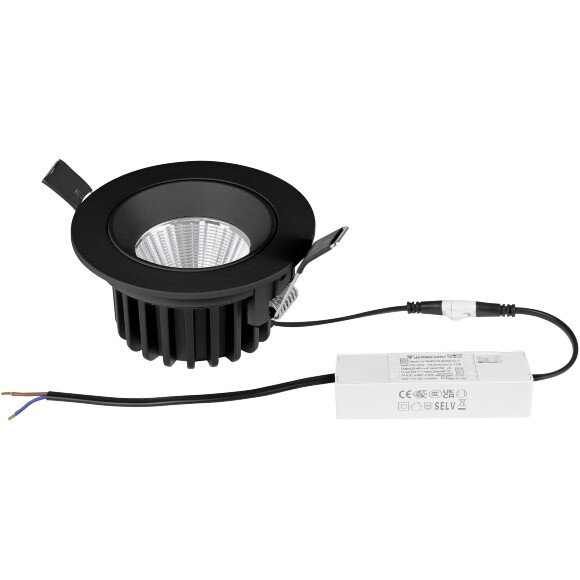 Светильник встраиваемый поворотный 10W 38G черный Soffi IP65 Lightstar 212447IP65