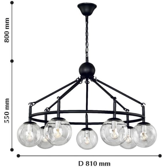 Подвесная люстра Cirque 2169-7P