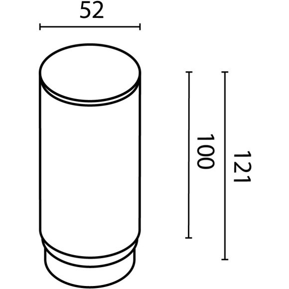 Матовый рассеиватель 10см (для светильников серии Focus с диам. плафона 52мм) RingMAcr-12-W