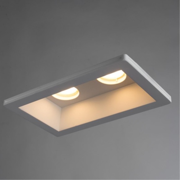 Гипсовый светильник под покраску Arte Lamp A9214PL-2WH INVISIBLE под лампы 2xGU10 35W Гипсовый светильник под покраску Arte Lamp A9214PL-2WH INVISIBLE под лампы 2xGU10 35W