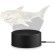 Freya Meta FR6147TL-L5B Аккумуляторный LED-светильник-ночник в виде акулы, 5 Вт, сенсорный переключатель 3000-6000К, сенсорный диммер, зарядка от USB-TYPE C, CRI 80, 300 лм, 120°, черное матовое основание, плафон полупрозрачный акрил
