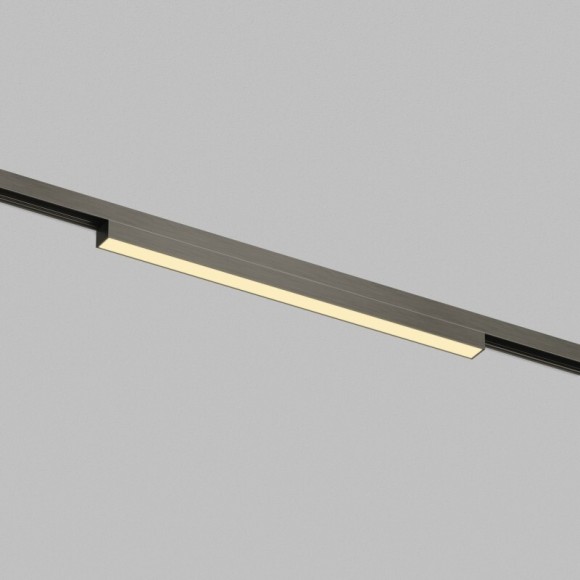Трековый светодиодный линейный светильник Denkirs SHINE LINEAR ZigBee DK5951-DN 48V 10Вт 2700–6000K IP20 темный никель