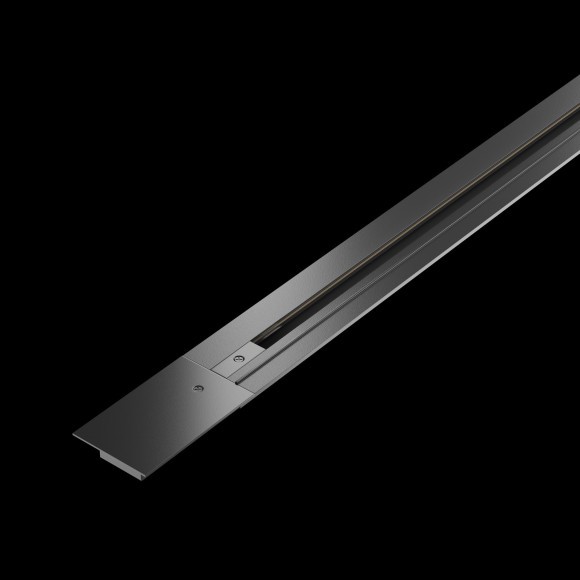 2м черный встраиваемый в ГКЛ однофазный шинопровод Maytoni TRX004-112B