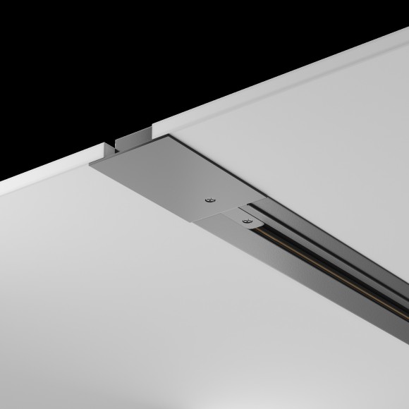 2м черный встраиваемый в ГКЛ однофазный шинопровод Maytoni TRX004-112B