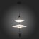 SL6101.413.01 Люстра подвесная ST-Luce Черный/Белый LED 1*15W 3000K ISOLA