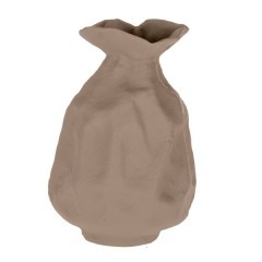 421147 TULUNAN Декоративная ваза L210 B205 H305 алюминий песочный металл коричневый