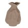 421147 TULUNAN Декоративная ваза L210 B205 H305 алюминий песочный металл коричневый