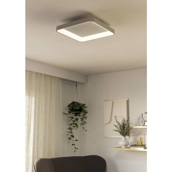 901248 Светод потолочн свет-к LORETELLO, 12W(LED), 350X350, пластик, сталь, белый, 2700-6500K, 1440l