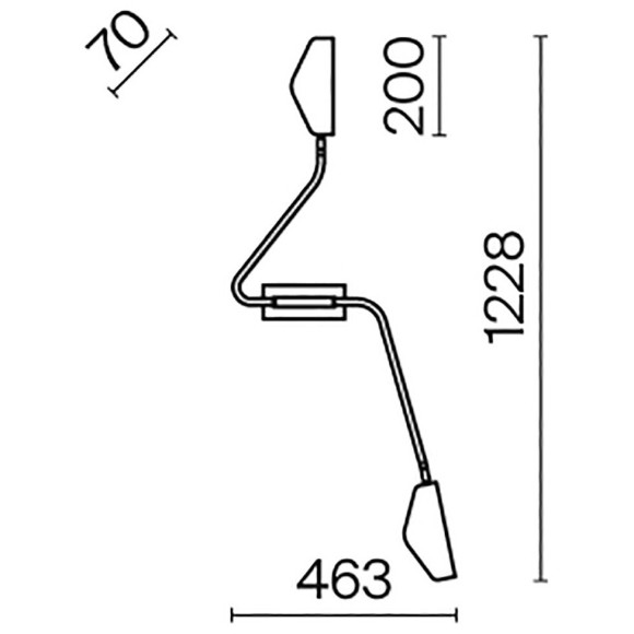 Бра Notta MOD417WL-02BS Бра Notta MOD417WL-02BS