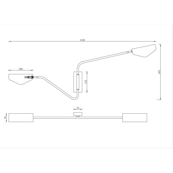 Бра Notta MOD417WL-02BS Бра Notta MOD417WL-02BS