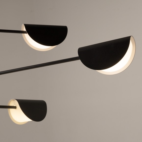 Люстра на штанге Maytoni MOD126PL-08B Mollis под лампы 8xG9 28W Люстра на штанге Maytoni MOD126PL-08B Mollis под лампы 8xG9 28W