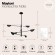 Люстра на штанге Maytoni MOD126PL-08B Mollis под лампы 8xG9 28W