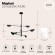 Люстра на штанге Maytoni MOD126PL-08B Mollis под лампы 8xG9 28W