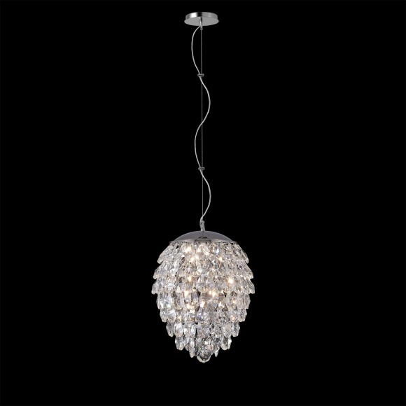 Светильник подвесной Crystal Lux CHARME SP6 CHROME/TRANSPARENT